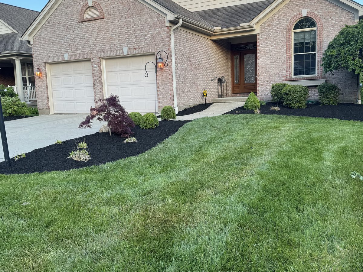 Front yard landscape transformation in west side Cincinnati