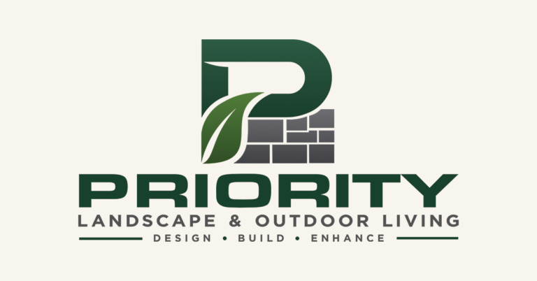 Priority Landscape & Outdoor Living logo, formerly Priority Lawn & Landscape