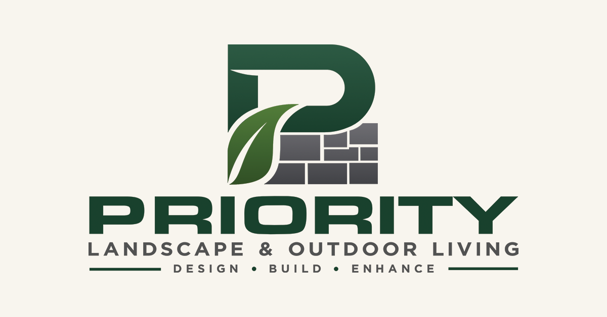 Priority Landscape & Outdoor Living logo, formerly Priority Lawn & Landscape